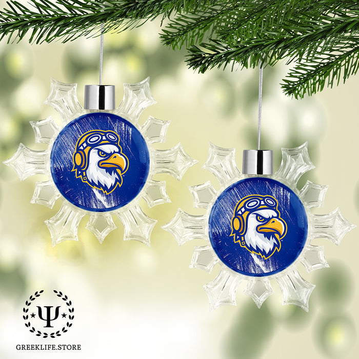 Embry-Riddle Aeronautical University Eagles Sport Christmas Ornament - Snowflake
