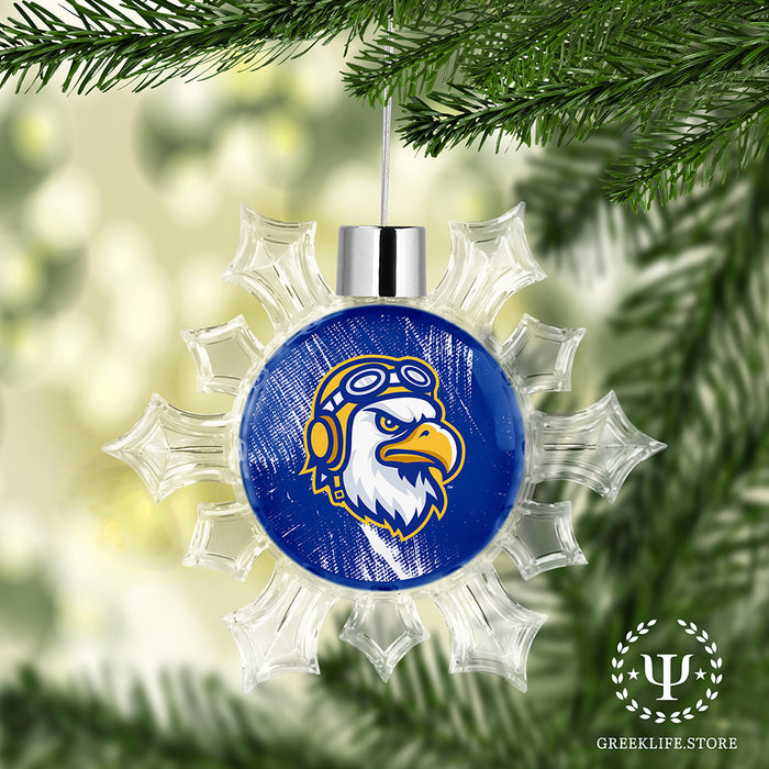 Embry-Riddle Aeronautical University Eagles Sport Christmas Ornament - Snowflake
