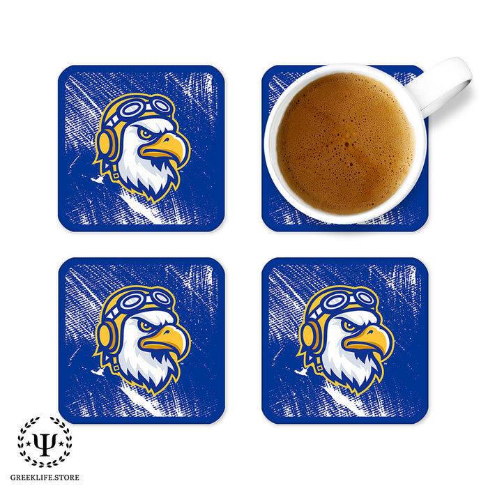 Embry-Riddle Aeronautical University Eagles Sport Beverage Coasters Square (Set of 4)