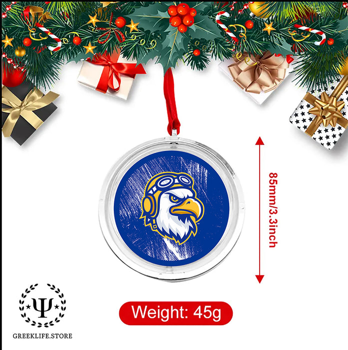Embry-Riddle Aeronautical University Eagles Sport Christmas Reversible Flat Round Ornament