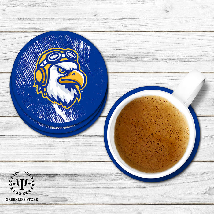 Embry-Riddle Aeronautical University Eagles Sport Beverage Coasters Round (Set of 4)