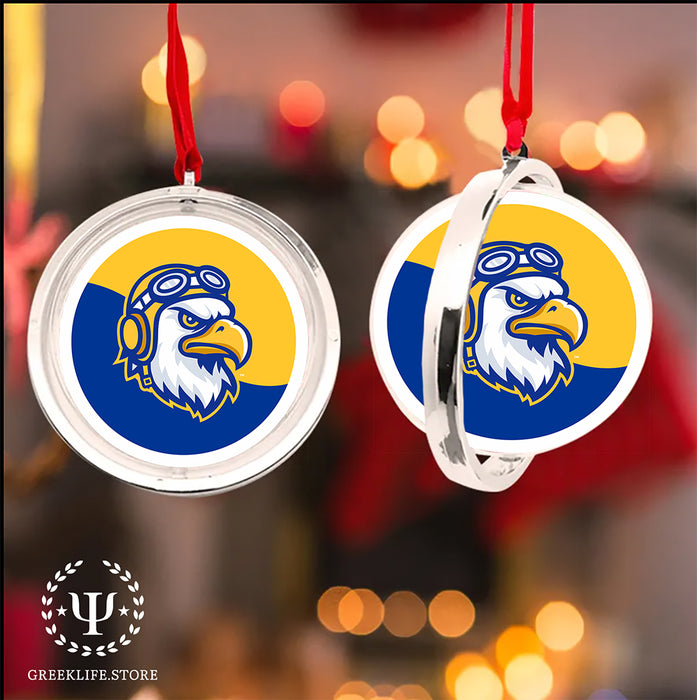 Embry-Riddle Aeronautical University Eagles Sport Christmas Reversible Flat Round Ornament