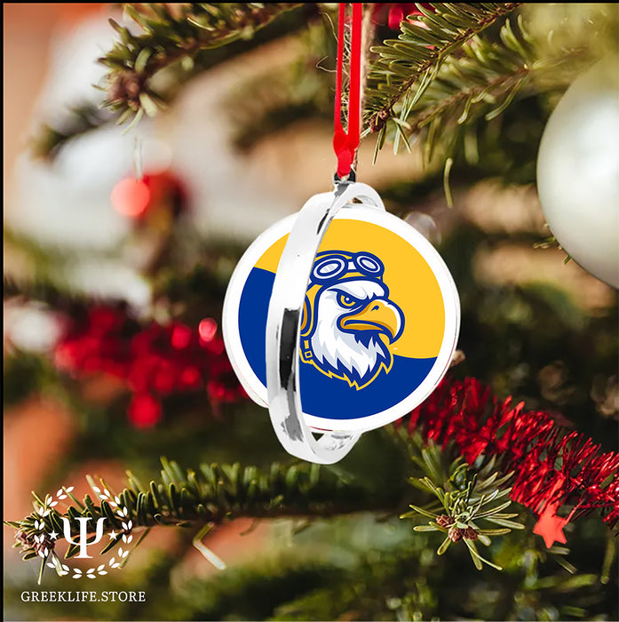 Embry-Riddle Aeronautical University Eagles Sport Christmas Reversible Flat Round Ornament