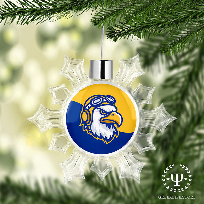 Embry-Riddle Aeronautical University Eagles Sport Christmas Ornament - Snowflake
