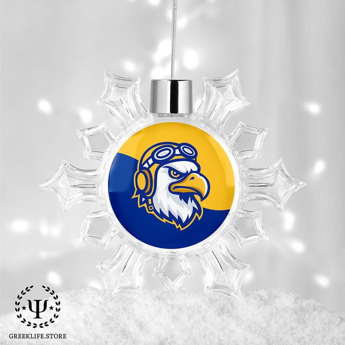 Embry-Riddle Aeronautical University Eagles Sport Christmas Ornament - Snowflake