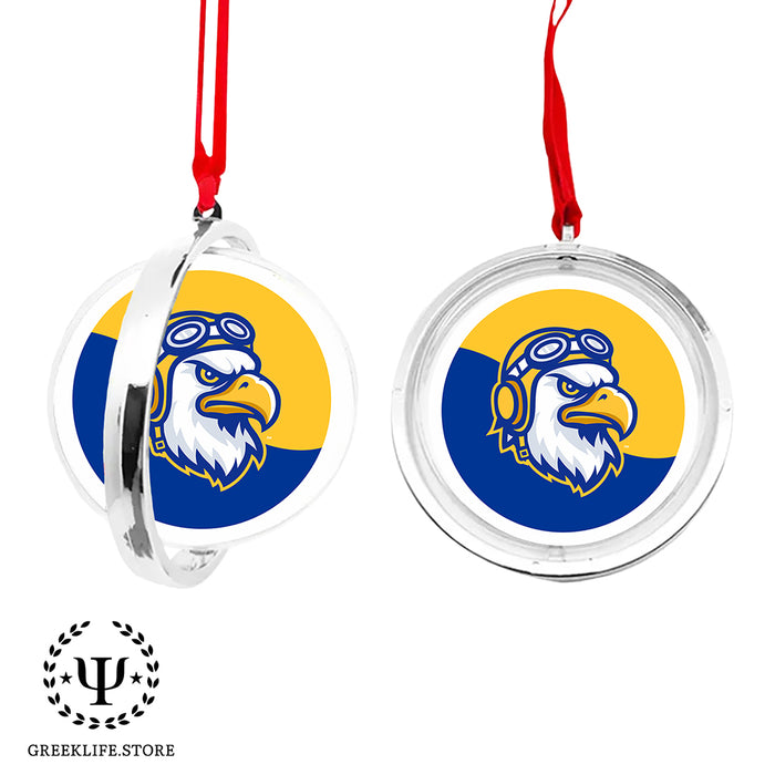 Embry-Riddle Aeronautical University Eagles Sport Christmas Reversible Flat Round Ornament