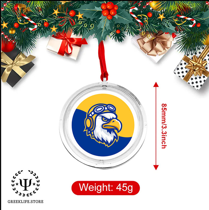 Embry-Riddle Aeronautical University Eagles Sport Christmas Reversible Flat Round Ornament