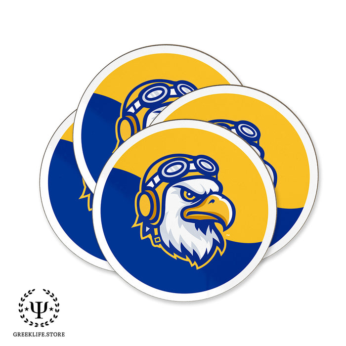 Embry-Riddle Aeronautical University Eagles Sport Beverage Coasters Round (Set of 4)