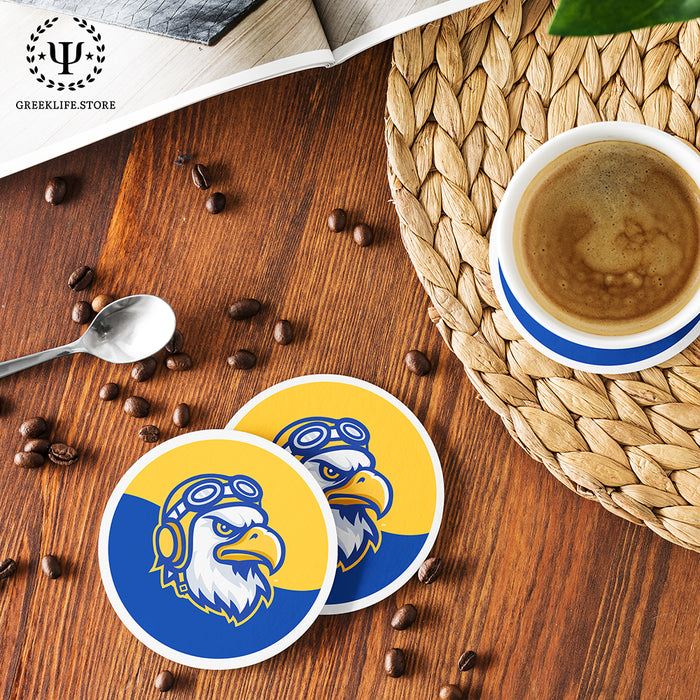 Embry-Riddle Aeronautical University Eagles Sport Beverage Coasters Round (Set of 4)