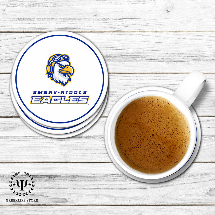 Embry-Riddle Aeronautical University Eagles Sport Beverage Coasters Round (Set of 4)