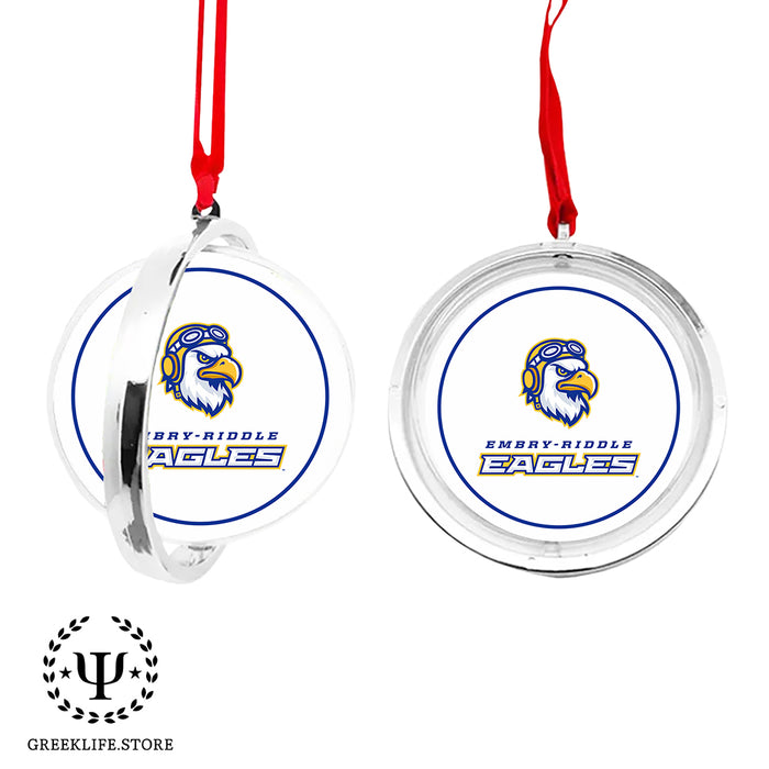 Embry-Riddle Aeronautical University Eagles Sport Christmas Reversible Flat Round Ornament