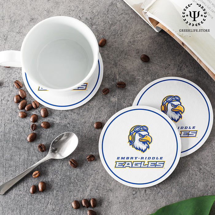 Embry-Riddle Aeronautical University Eagles Sport Beverage Coasters Round (Set of 4)