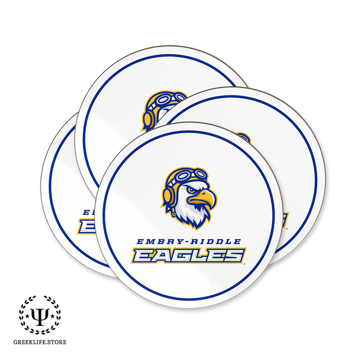 Embry-Riddle Aeronautical University Eagles Sport Beverage Coasters Round (Set of 4)