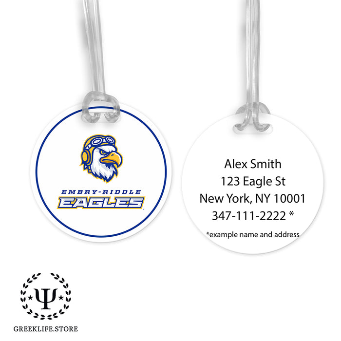 Embry-Riddle Aeronautical University Eagles Sport Luggage Bag Tag (round)