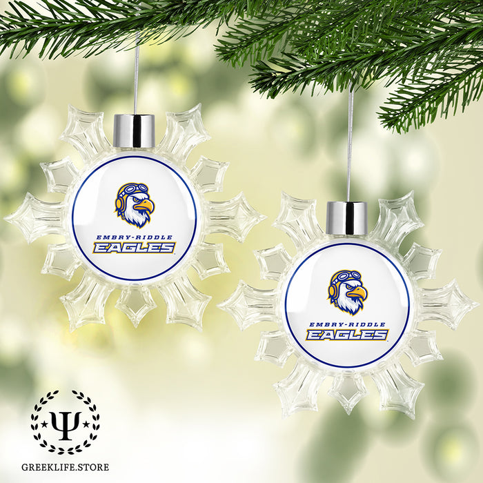 Embry-Riddle Aeronautical University Eagles Sport Christmas Ornament - Snowflake