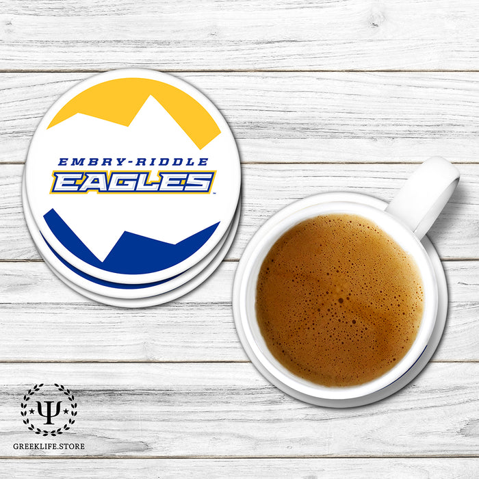 Embry-Riddle Aeronautical University Eagles Sport Beverage Coasters Round (Set of 4)