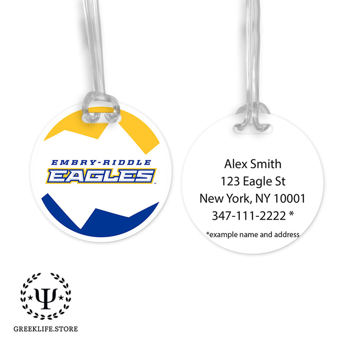 Embry-Riddle Aeronautical University Eagles Sport Luggage Bag Tag (round)