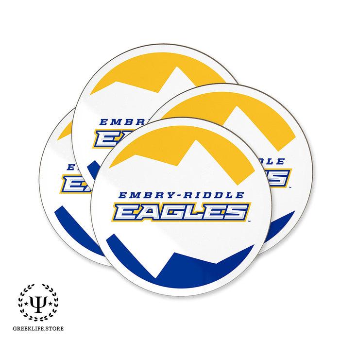 Embry-Riddle Aeronautical University Eagles Sport Beverage Coasters Round (Set of 4)