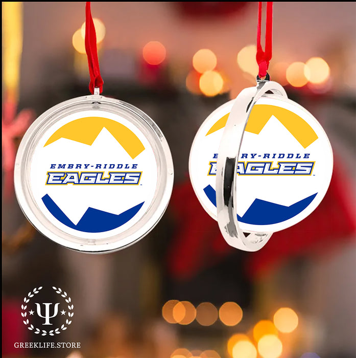 Embry-Riddle Aeronautical University Eagles Sport Christmas Reversible Flat Round Ornament