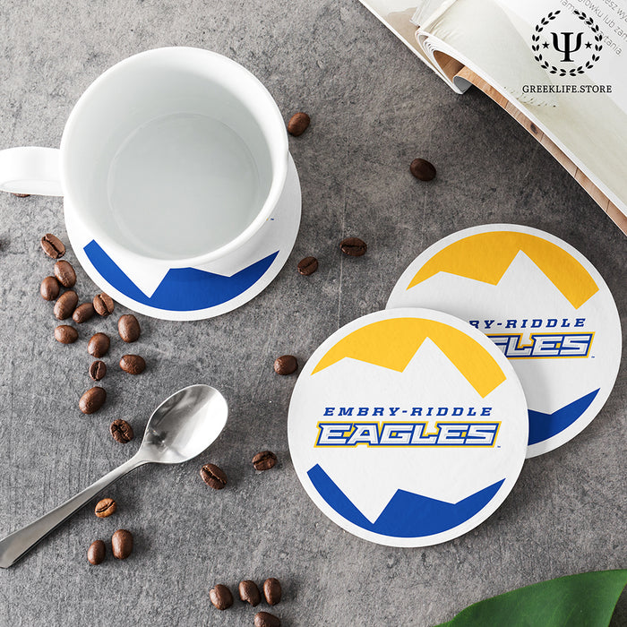 Embry-Riddle Aeronautical University Eagles Sport Beverage Coasters Round (Set of 4)