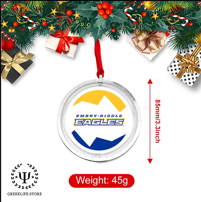 Embry-Riddle Aeronautical University Eagles Sport Christmas Reversible Flat Round Ornament