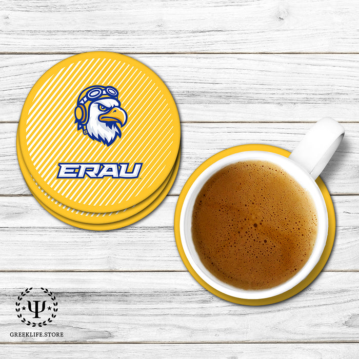 Embry-Riddle Aeronautical University Eagles Sport Beverage Coasters Round (Set of 4)