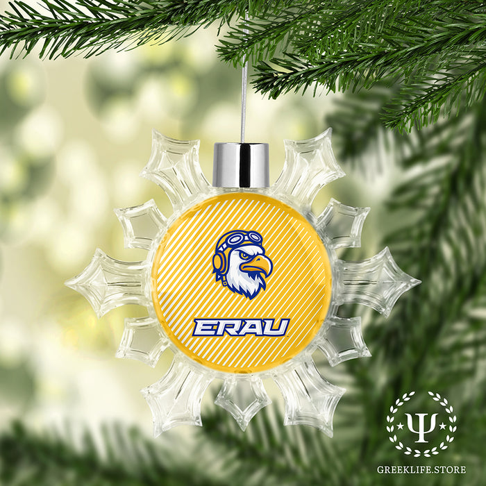 Embry-Riddle Aeronautical University Eagles Sport Christmas Ornament - Snowflake