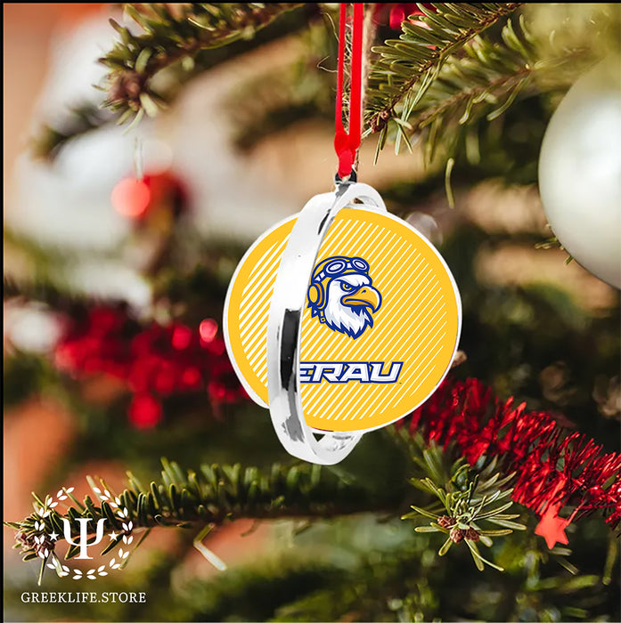 Embry-Riddle Aeronautical University Eagles Sport Christmas Reversible Flat Round Ornament