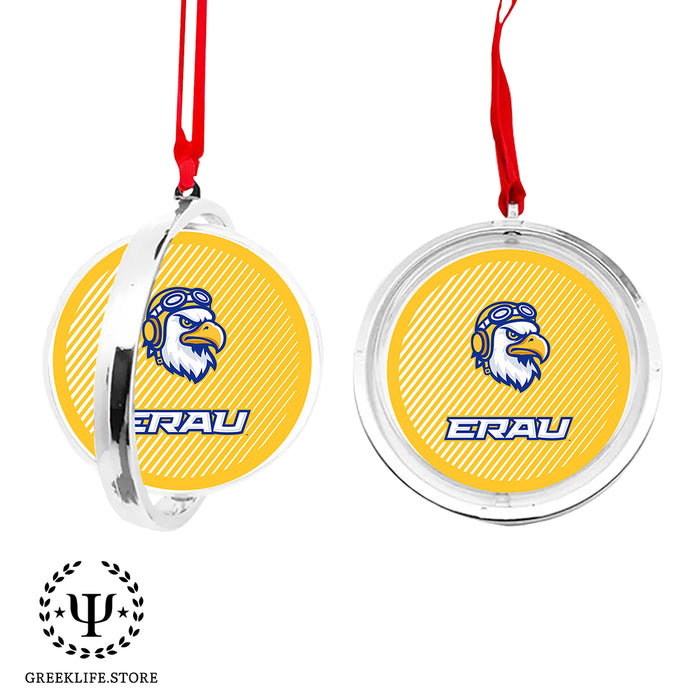 Embry-Riddle Aeronautical University Eagles Sport Christmas Reversible Flat Round Ornament
