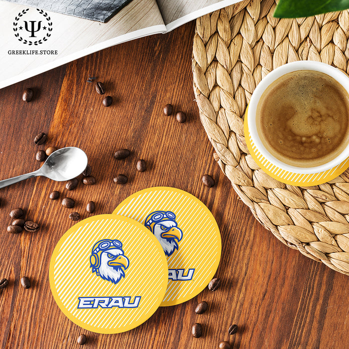 Embry-Riddle Aeronautical University Eagles Sport Beverage Coasters Round (Set of 4)