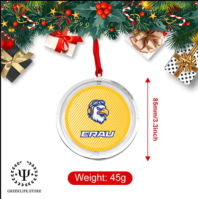 Embry-Riddle Aeronautical University Eagles Sport Christmas Reversible Flat Round Ornament