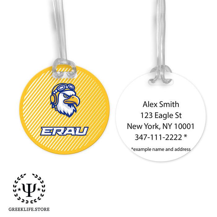 Embry-Riddle Aeronautical University Eagles Sport Luggage Bag Tag (round)