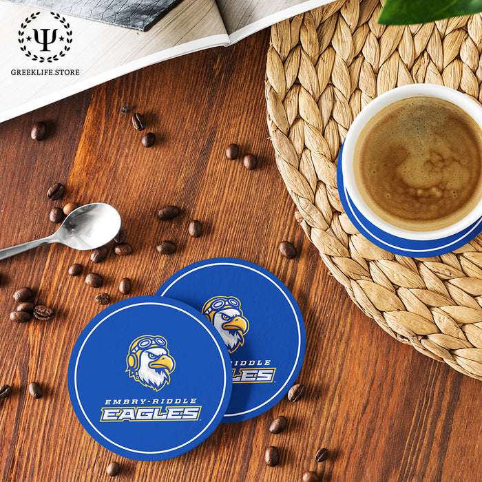Embry-Riddle Aeronautical University Eagles Sport Beverage Coasters Round (Set of 4)