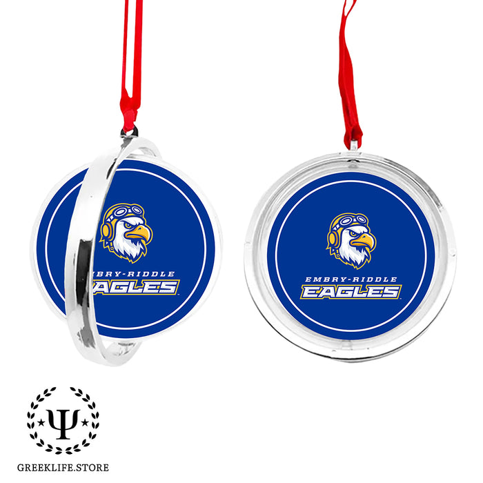 Embry-Riddle Aeronautical University Eagles Sport Christmas Reversible Flat Round Ornament