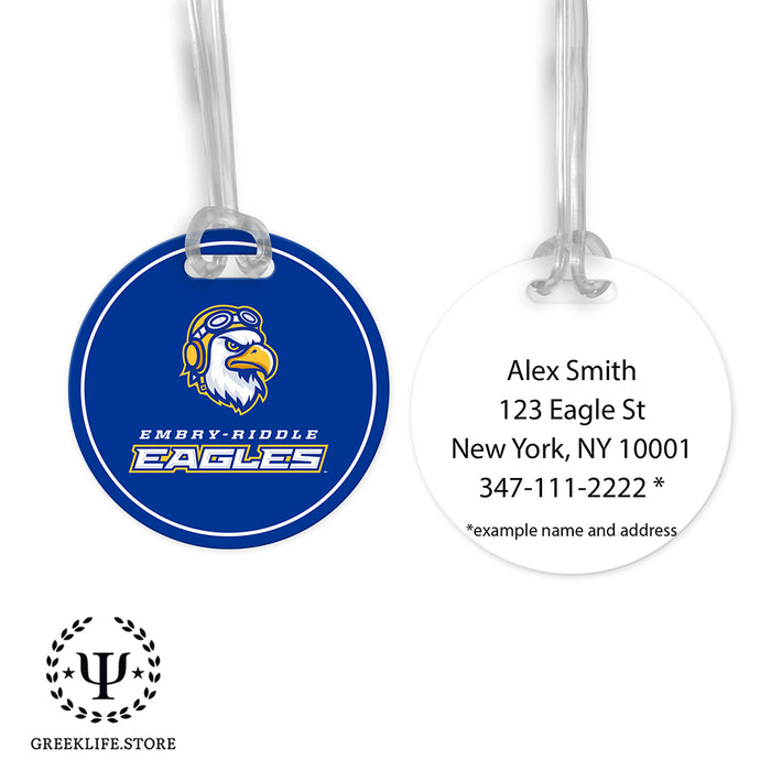 Embry-Riddle Aeronautical University Eagles Sport Luggage Bag Tag (round)