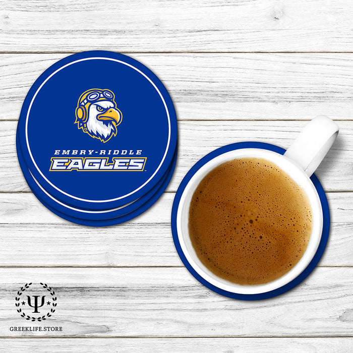 Embry-Riddle Aeronautical University Eagles Sport Beverage Coasters Round (Set of 4)