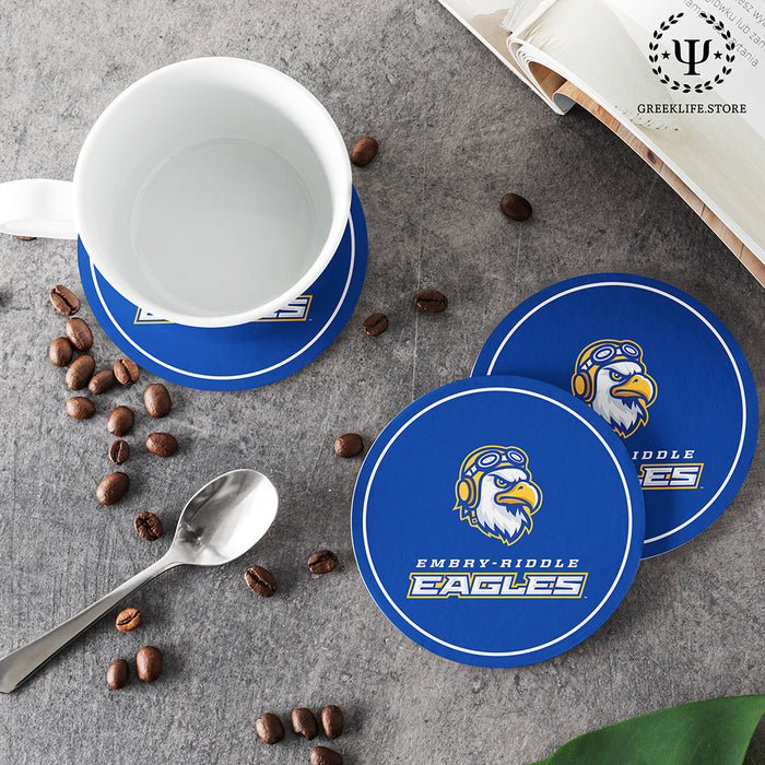 Embry-Riddle Aeronautical University Eagles Sport Beverage Coasters Round (Set of 4)