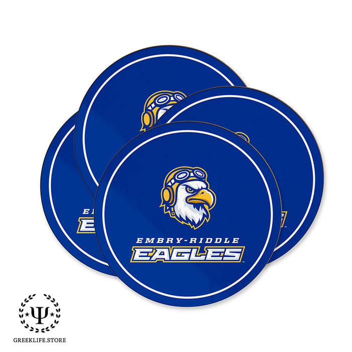 Embry-Riddle Aeronautical University Eagles Sport Beverage Coasters Round (Set of 4)