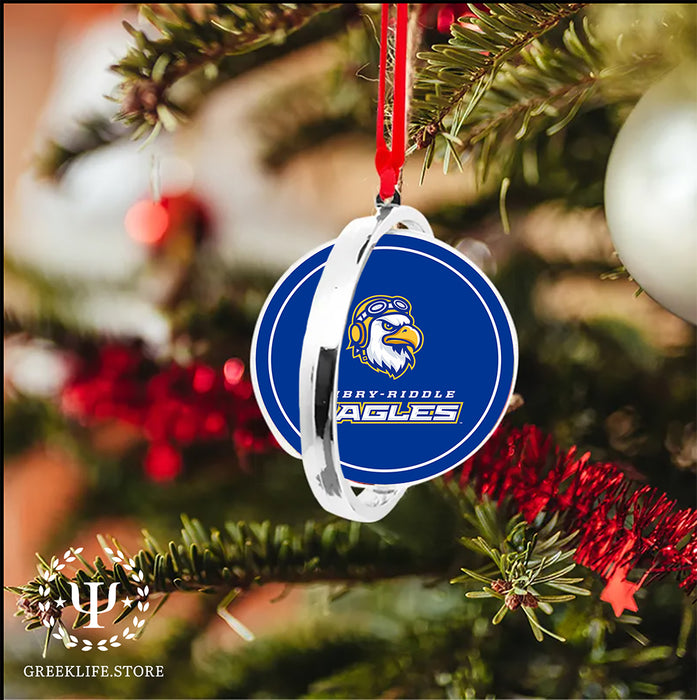Embry-Riddle Aeronautical University Eagles Sport Christmas Reversible Flat Round Ornament