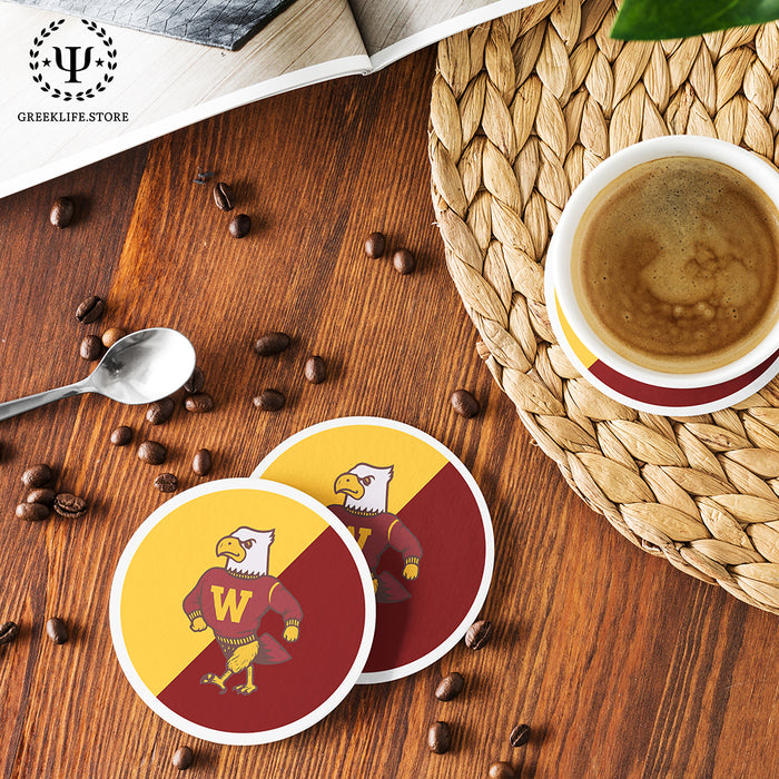 Winthrop University Beverage Coasters Round (Set of 4)