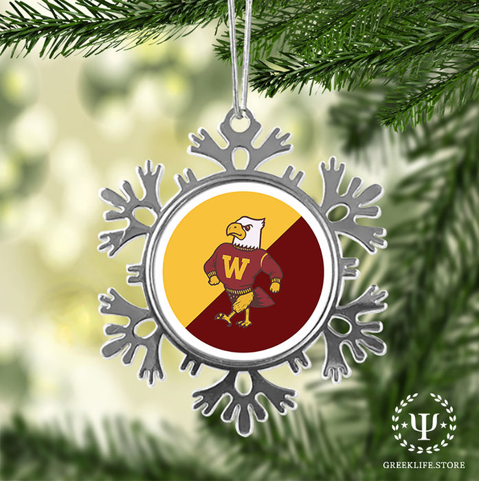 Winthrop University Christmas Ornament - Snowflake Metal