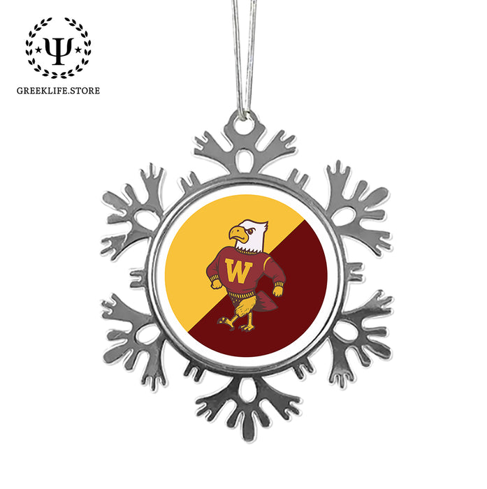 Winthrop University Christmas Ornament - Snowflake Metal