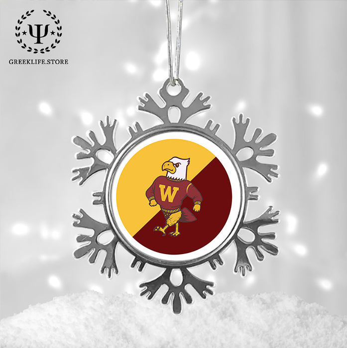 Winthrop University Christmas Ornament - Snowflake Metal