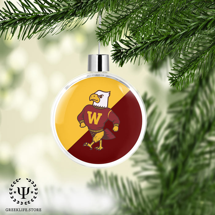 Winthrop University Christmas Ornament Flat Round