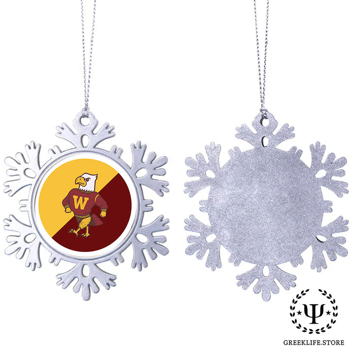 Winthrop University Christmas Ornament - Snowflake Metal
