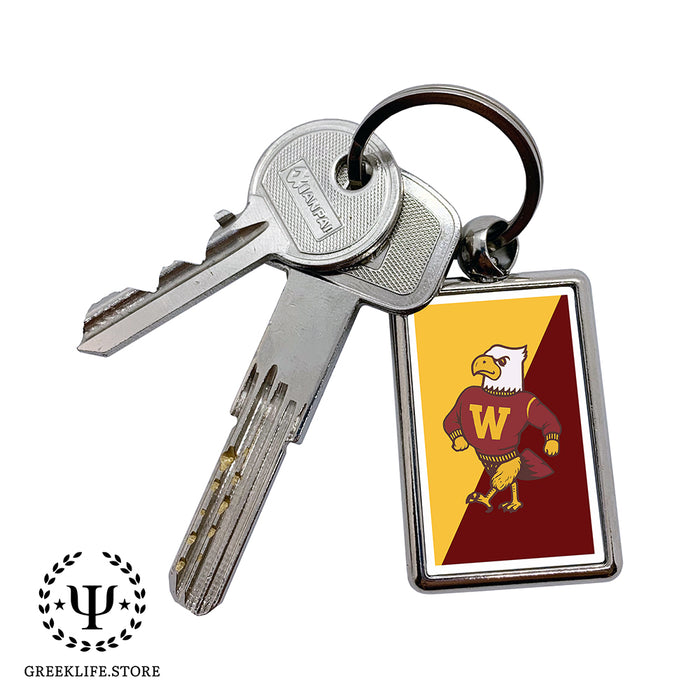 Winthrop University Keychain Rectangular