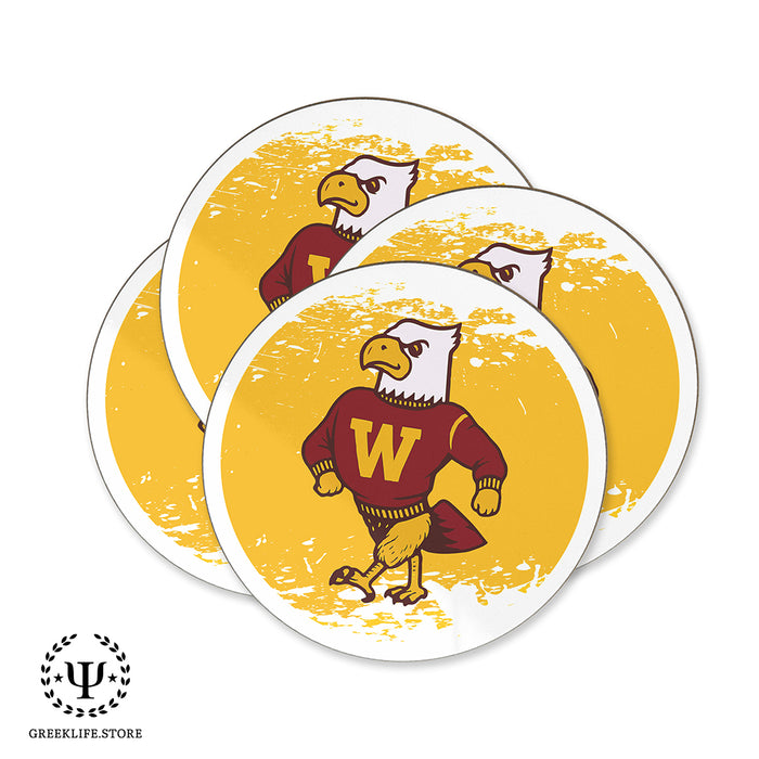 Winthrop University Beverage Coasters Round (Set of 4)