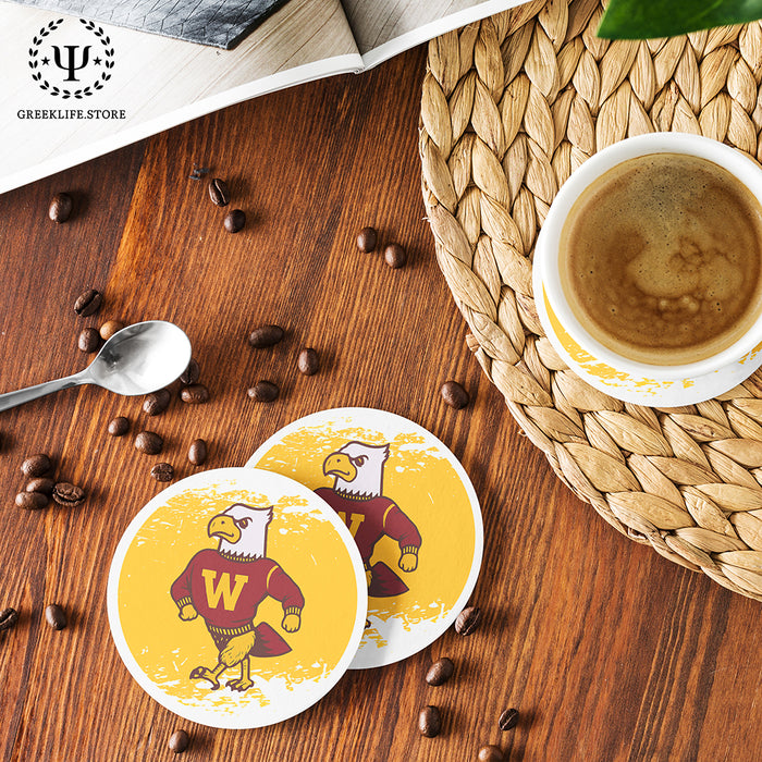 Winthrop University Beverage Coasters Round (Set of 4)