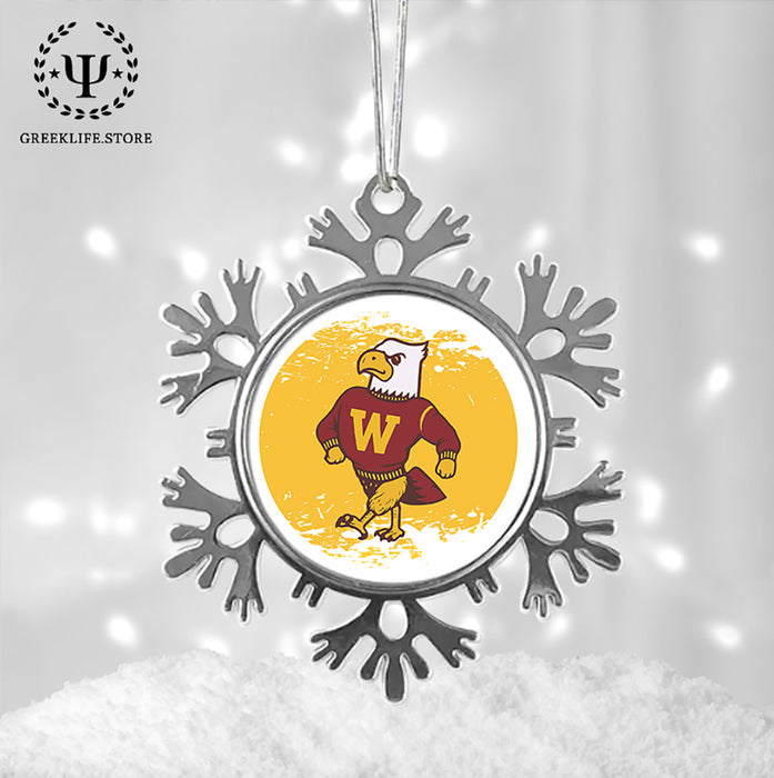Winthrop University Christmas Ornament - Snowflake Metal