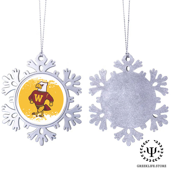 Winthrop University Christmas Ornament - Snowflake Metal